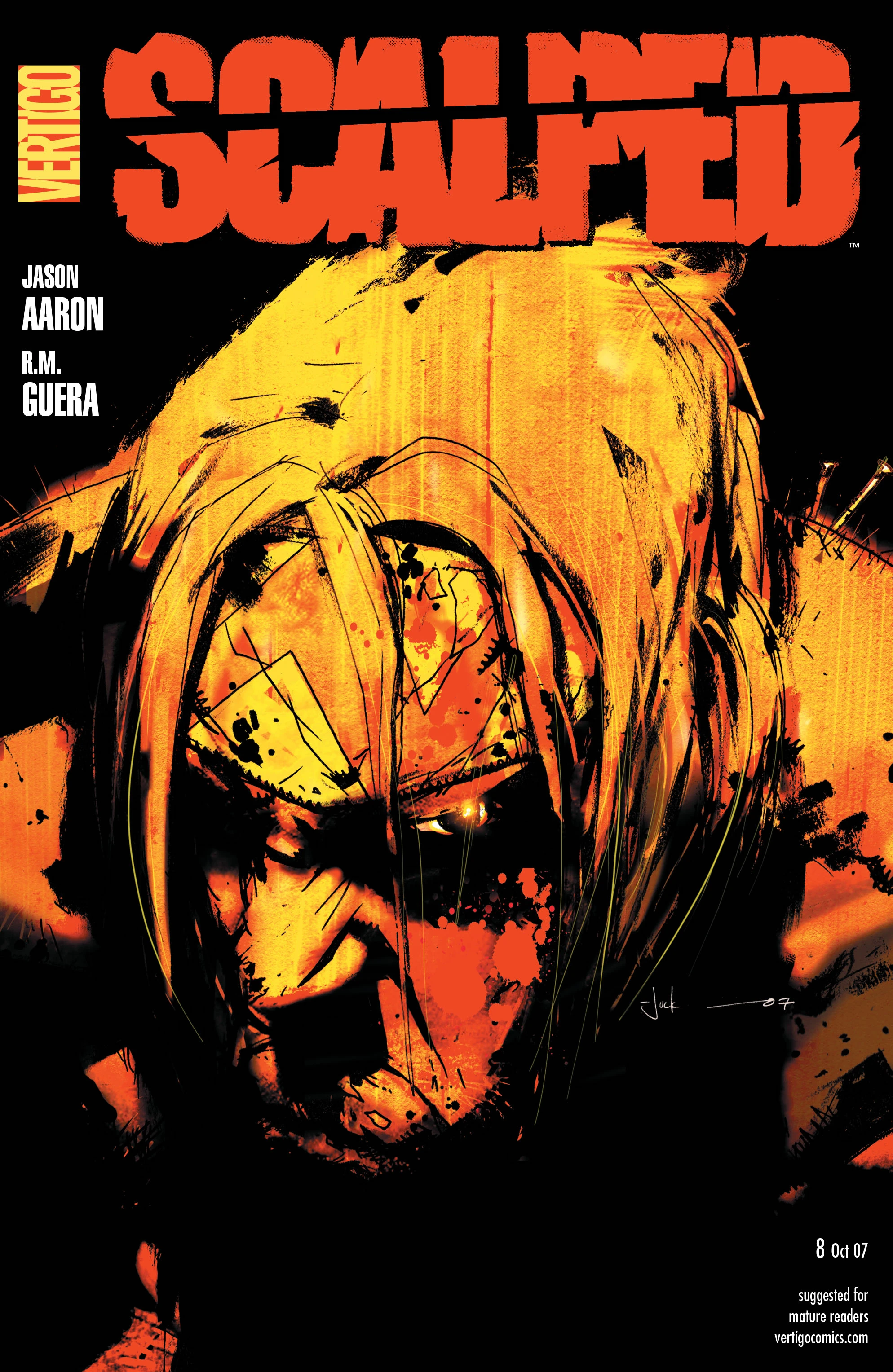 Scalped #8 (DC, 2007 — Cover A) cover